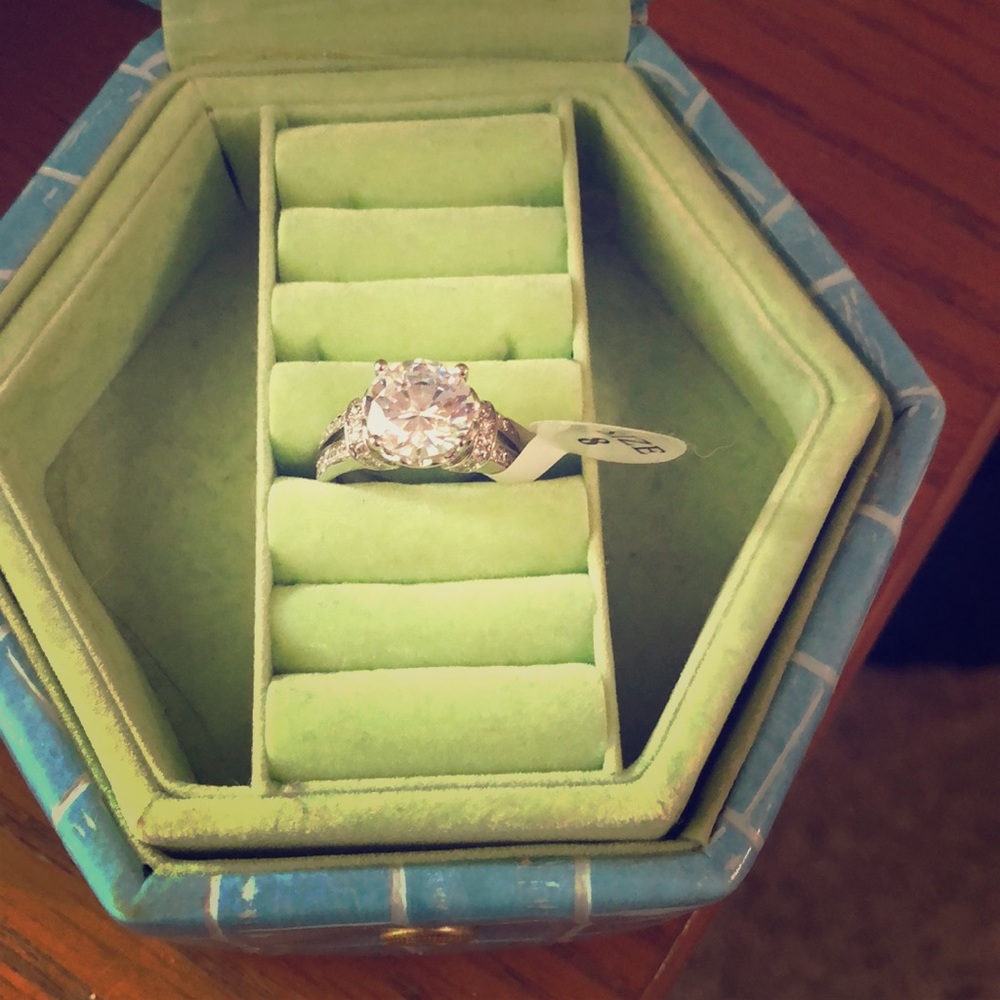 Cubic Zirconia Cocktail Ring